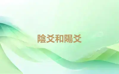 陰爻和陽爻