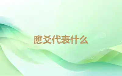 應爻代表什么